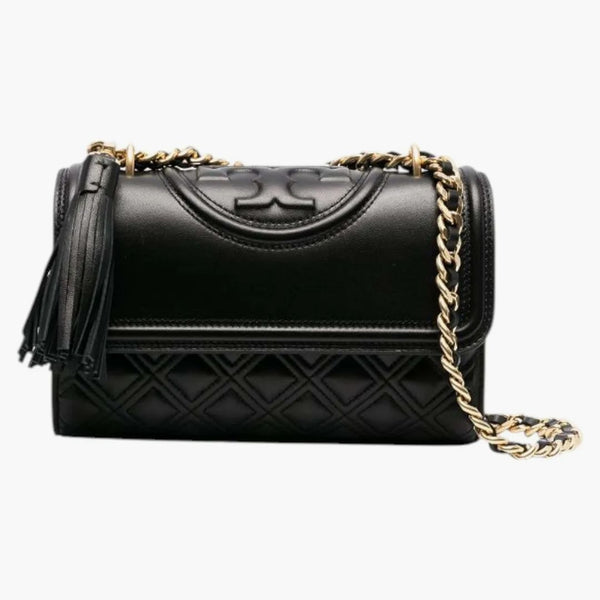 Tory Burch Fleming Small Convertible Shoulder Bag Black