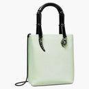 Tory Burch Key Item Satin Snake Handle Mini Tote Bag Mint