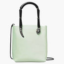 Tory Burch Key Item Satin Snake Handle Mini Tote Bag Mint