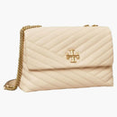 Tory Burch Kira Chevron Convertible Shoulder Bag New Cream