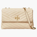 Tory Burch Kira Chevron Convertible Shoulder Bag New Cream