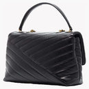 Tory Burch Kira Chevron Small Convertible Shoulder Bag Black