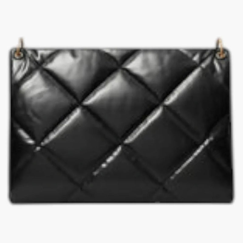 Tory Burch Kira Diamond Deka Satchel Black