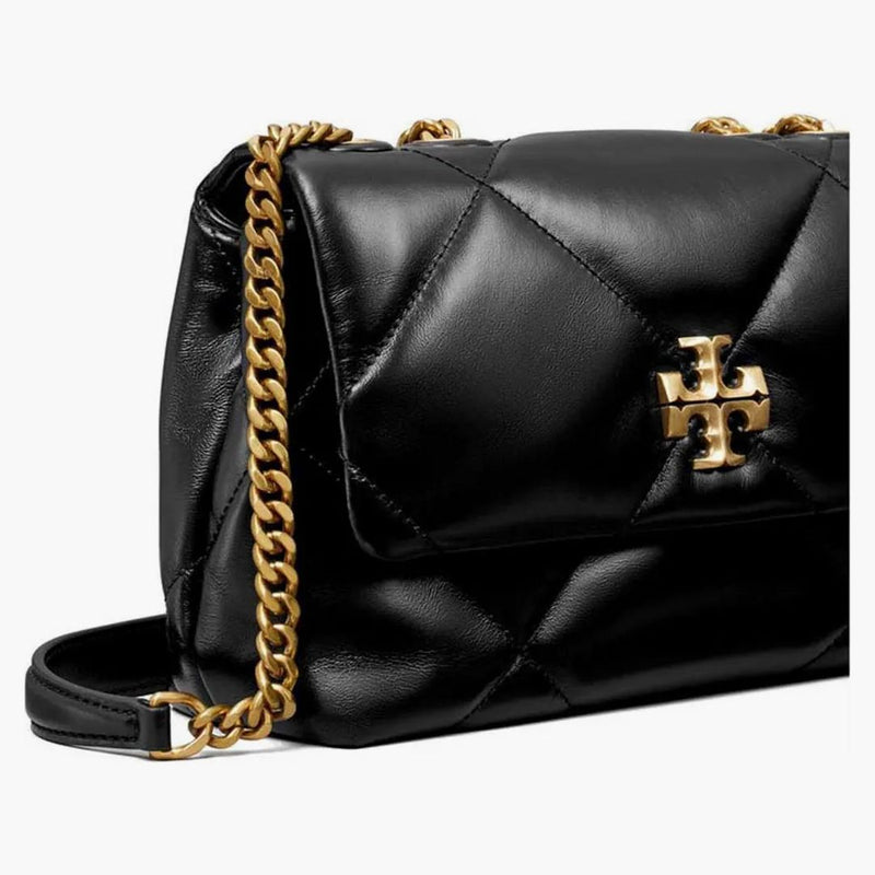 Tory Burch Kira Diamond Quilt Small Convertible Shoulder Bag Black