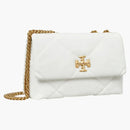 Tory Burch Kira Diamond Quilt Small Convertible Shoulder Bag Blanc