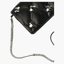 Tory Burch Kira Multi Clover Diamond Quilt Chain Wallet Black