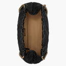 Tory Burch Logo Hobo Bag Black