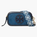 Tory Burch Miller Denim Mini Crossbody Denim Multi