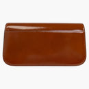 Tory Burch Robinson Spazzolato Rectangular Shoulder Bag Dark Sienna