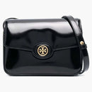 Tory Burch Robinson Spazzolato Shoulder Bag Black