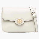 Tory Burch Robinson Spazzolato Shoulder Bag Shea Butter