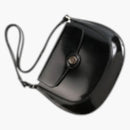 Tory Burch Robinson Spazzolato Small Flip Bag Black