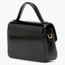 Tory Burch Robinson Spazzolato Small Top Handle Black