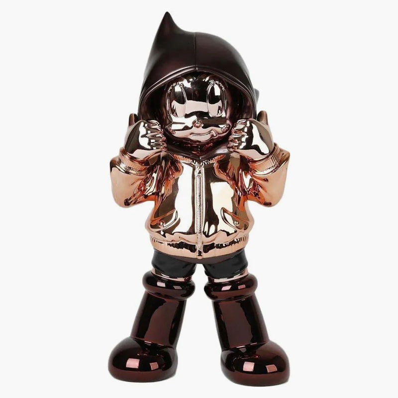 Toyqube Astro Boy Chrome Hoodie Figure Rose Gold/brown/chocolate