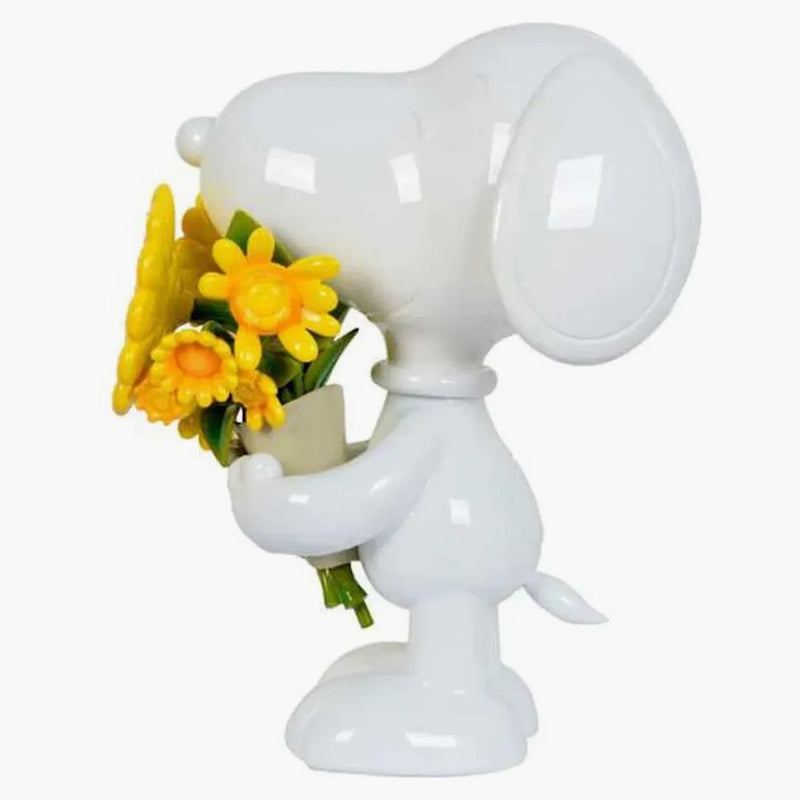 Toyqube Snoopy Gloss White | Sunflower Sculpture