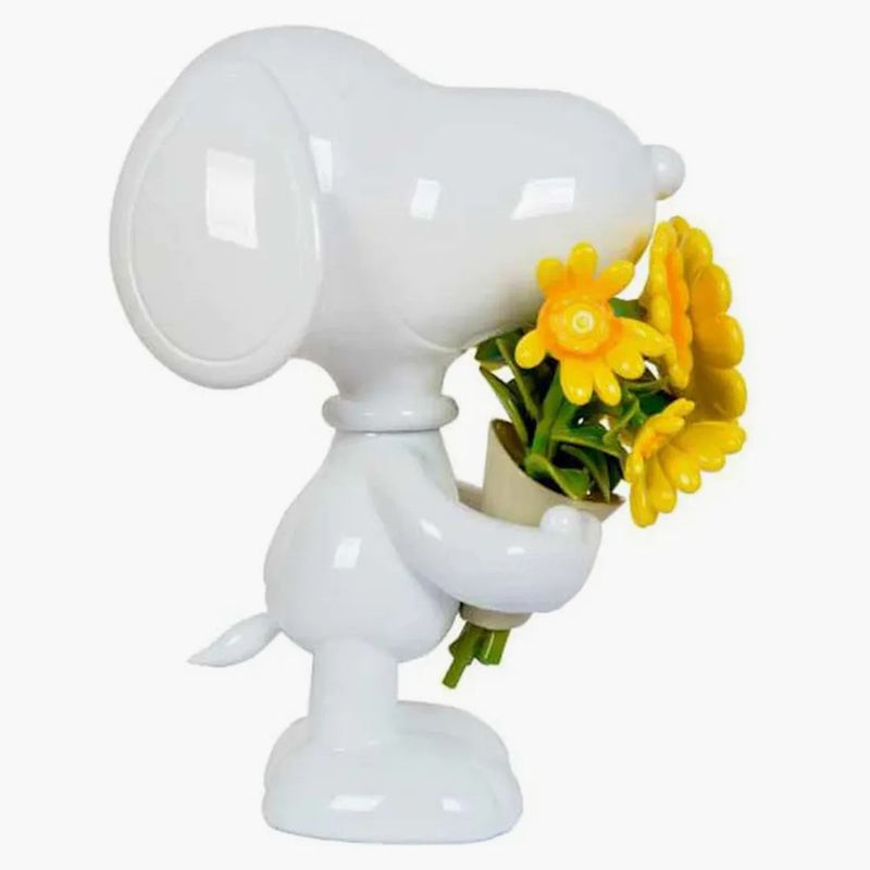 Toyqube Snoopy Gloss White | Sunflower Sculpture