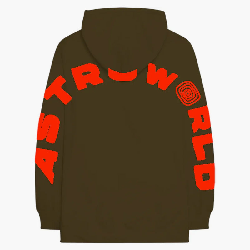 Travis Scott po celém světě Hoodie Brown