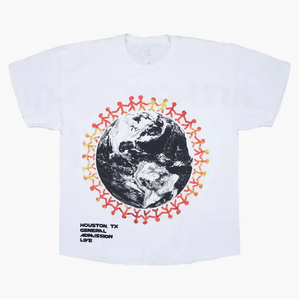 Travis Scott po celém světě Tee White