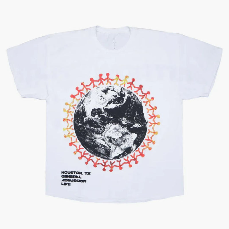 Travis Scott po celém světě Tee White