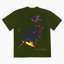 Tričko Travis Scott Astro Cyclone Washed Olive