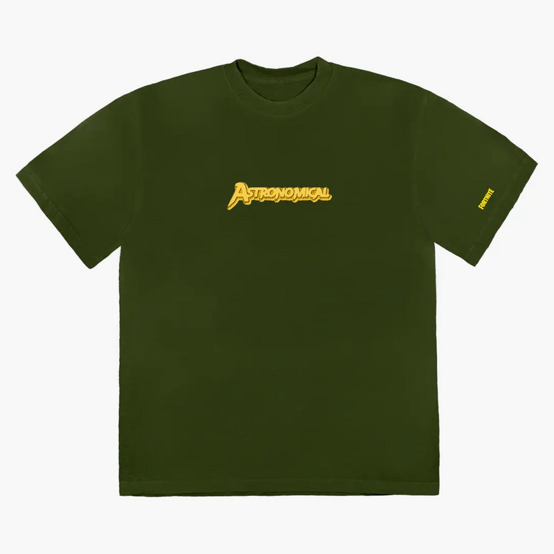 Tričko Travis Scott Astro Cyclone Washed Olive