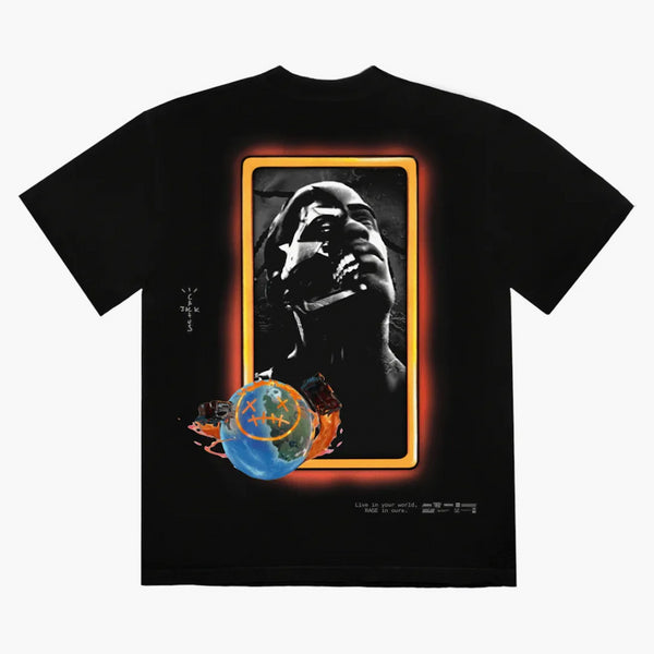 Tričko Travis Scott Astro Portrait Black