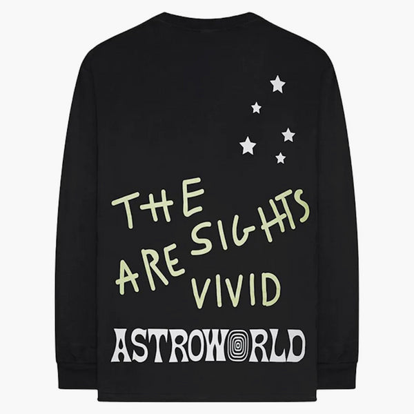 Travis Scott Astroworld si užijte jízdu l/s čaj černou