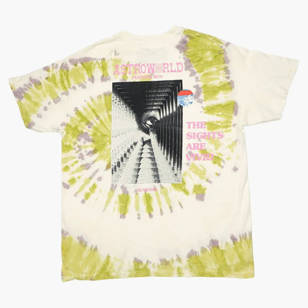 Travis Scott Astroworld Hangout Fest pro exkluzivní tričko Tie Dye