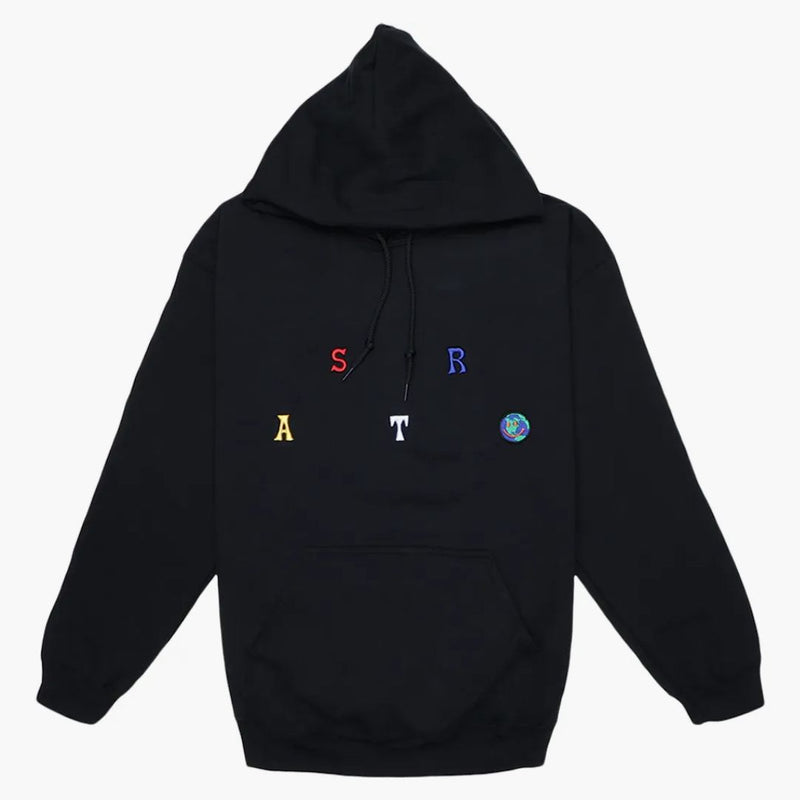 Travis Scott Astroworld rozptýlená mikina černá