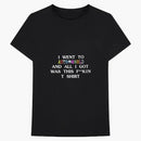 Travis Scott Astroworld I Went To Astroworld Tee Black