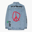 Travis Scott Astroworld Levis Denim Jacket Blue back