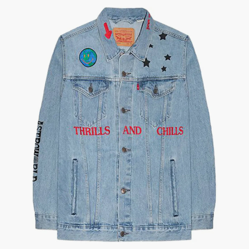 Travis Scott Astroworld Levis Denim Blue Blue