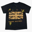 Tričko Travis Scott Astroworld Tour London Union Jack Black