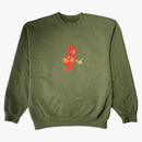 Travis Scott Astroworld Tour Skipping Bear Crewneck Olive