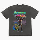 Travis Scott Back Back Shing Camiseta lavada Negro