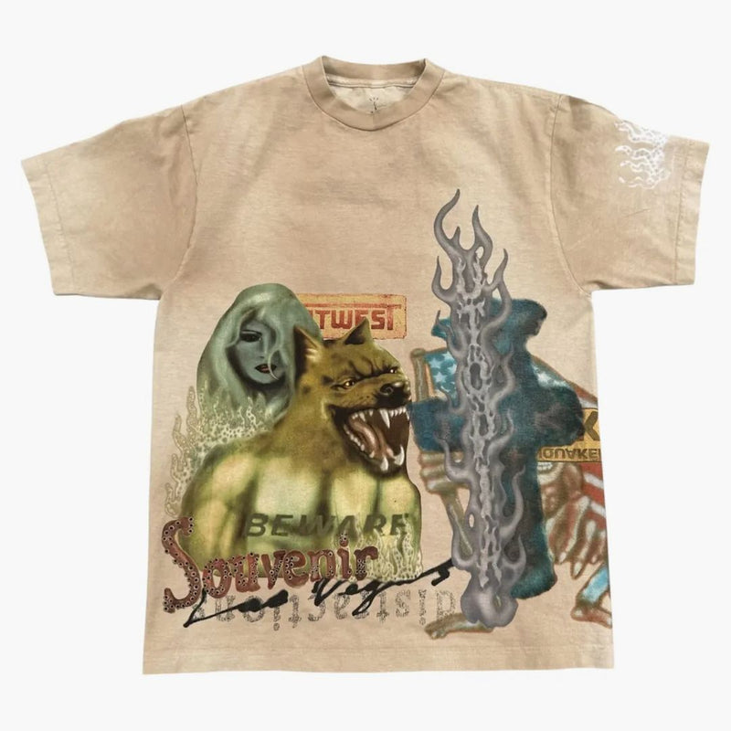 Travis Scott Bazaar Suvenir Tee Brown