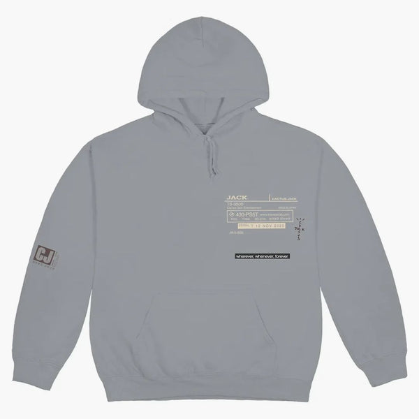Travis Scott Cj Digital Girl Hoodie Grey
