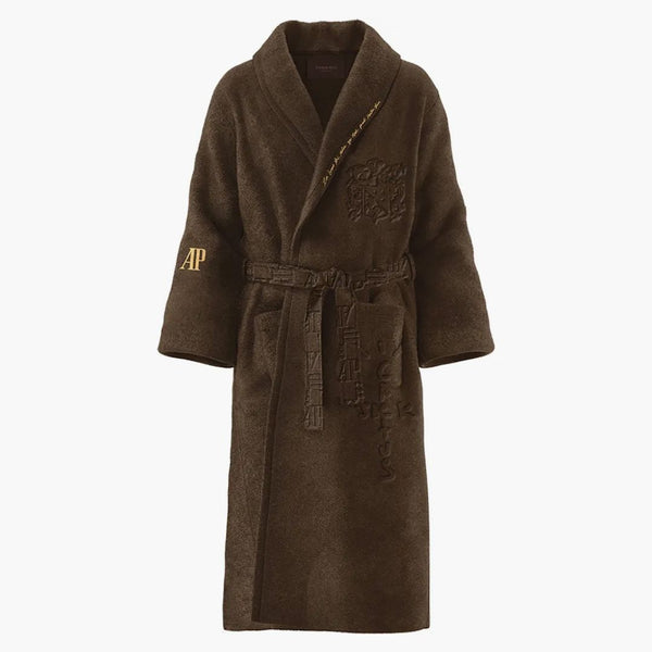 Travis Scott CJ x Audemars Piguet Logo Plush Robe Brown