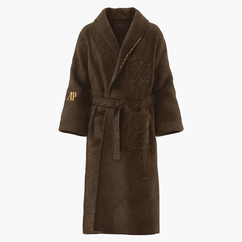 Travis Scott CJ x Audemars Piguet Logo Plush Robe Brown