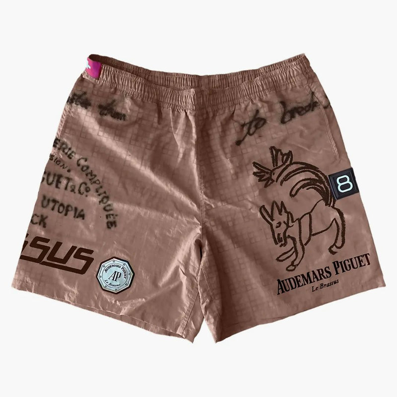 Travis Scott Cj X Audemars Piguet Shorts Brown