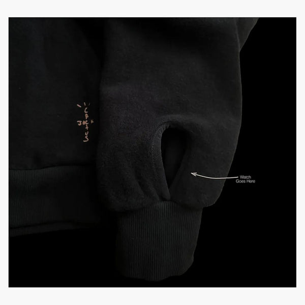 Travis Scott CJ x Audimars Piguet Split Logo Zip Up Hoodie Black