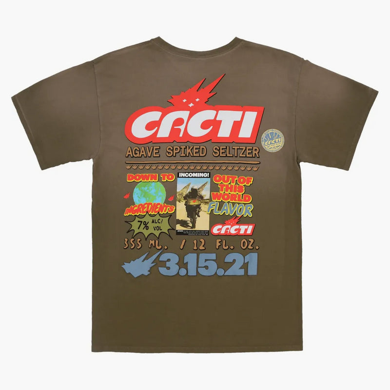 Travis Scott Cacti Down to Earth Tee 2 Brown