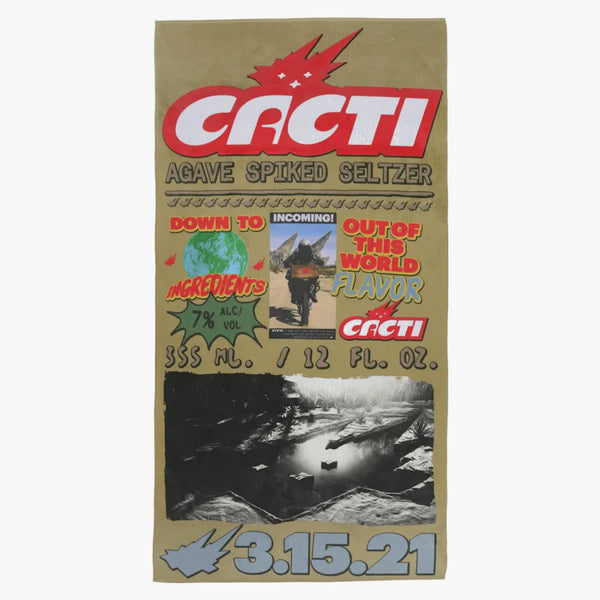 Travis Scott Cacti Down To Earth Towel Multi