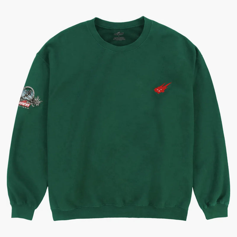 Travis Scott Cacti Icon Heritage Crewneck Green