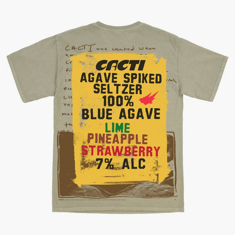 Travis Scott Cacti Malovaný Sign Tea Tea Olive