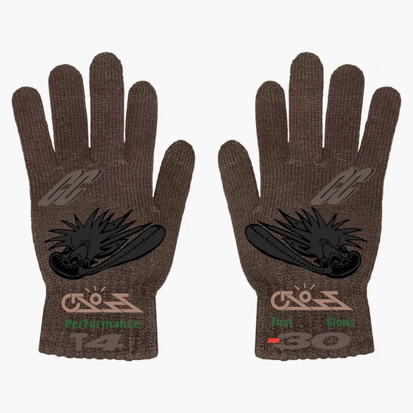 Travis Scott Cactus Jack Cross Gloves Brown