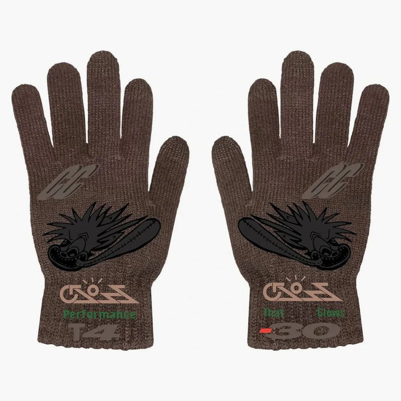 Travis Scott Cactus Jack Cross Gloves Brown