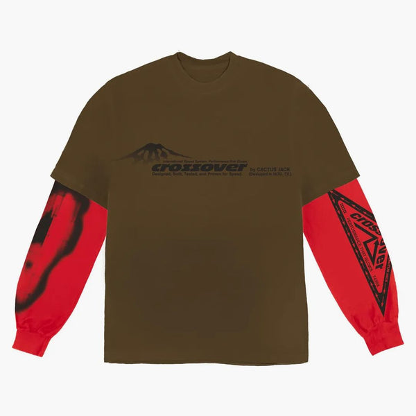 Travis Scott Cactus Jack Crossover Longsleeve Tee Brown