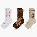 Travis Scott Cactus Jack Crossover Socks (3 Pack) Multi