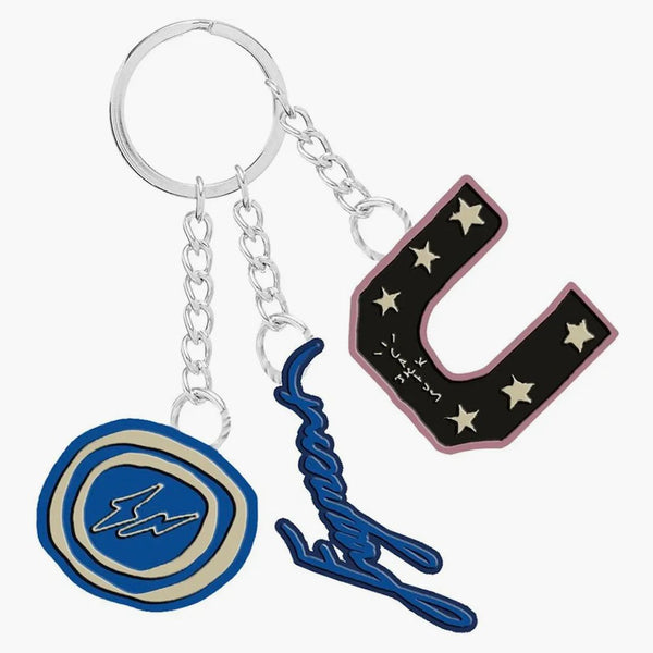Travis Scott Cactus Jack For Fragment 3 Charm Keychain Multi